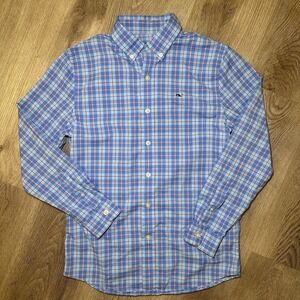 Vineyard Vines On The Go Performance Shirt Boys M 12-14 Button Up